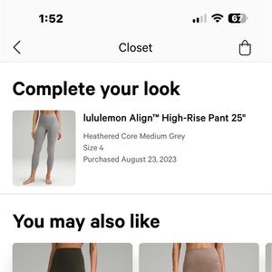 Lululemon Align High Rise Pant 25”